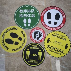 Custom socialnega distanciranja Floor označevalcev talne decals